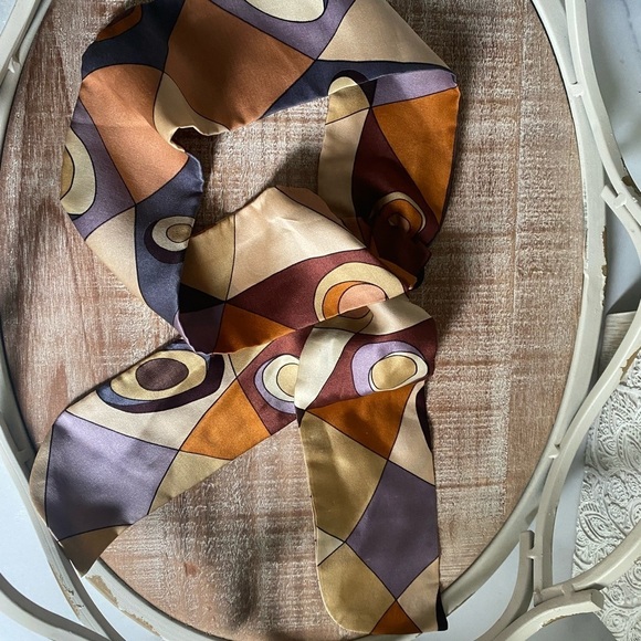 SILK Hair Scarf With Scrunchie - Picture 1 of 9